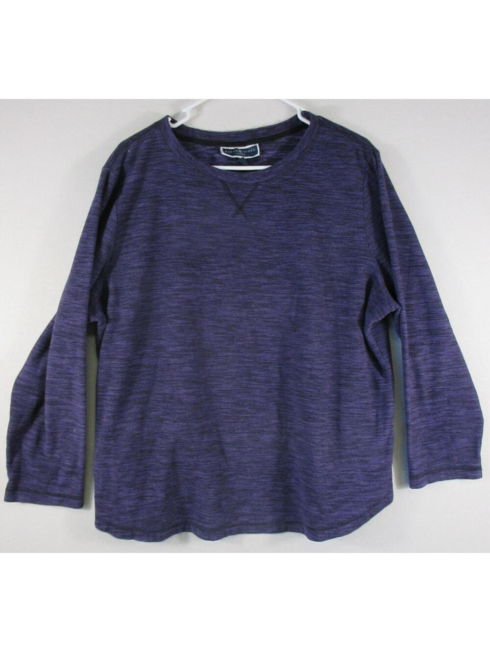 Karen Scott Sport Mens Pullover Crew Neck Sweatshirt Long Sleeve Size XL Purple